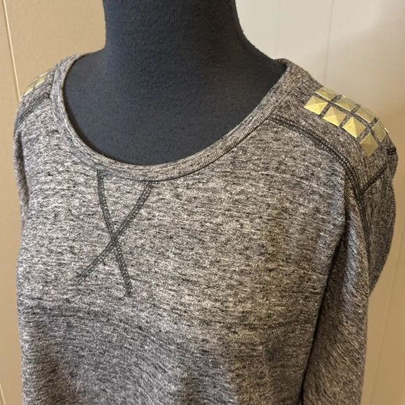 RACHEL Rachel Roy Women’s Medium Sweater Studded Uneven Hems - Picture 2 of 8